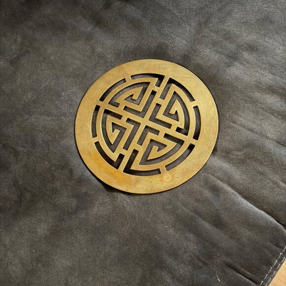 Other - Vintage Brass Chinese Shou Trivet